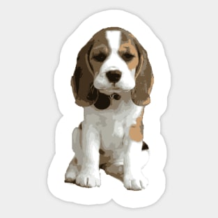 Dog pet oil paint Sticker